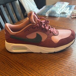 Nike Burgundy and Pink Air Sneakers